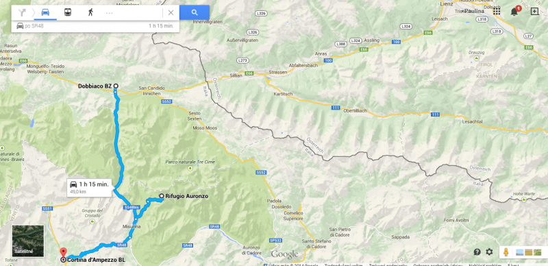 Toblach - Rifugio Auronzo- Cortina d´ Ampezzo